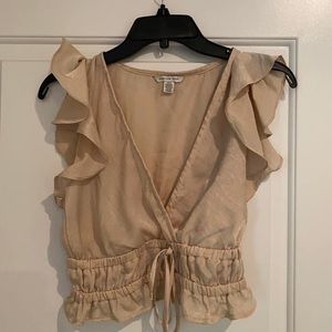 American Eagle satin crop top